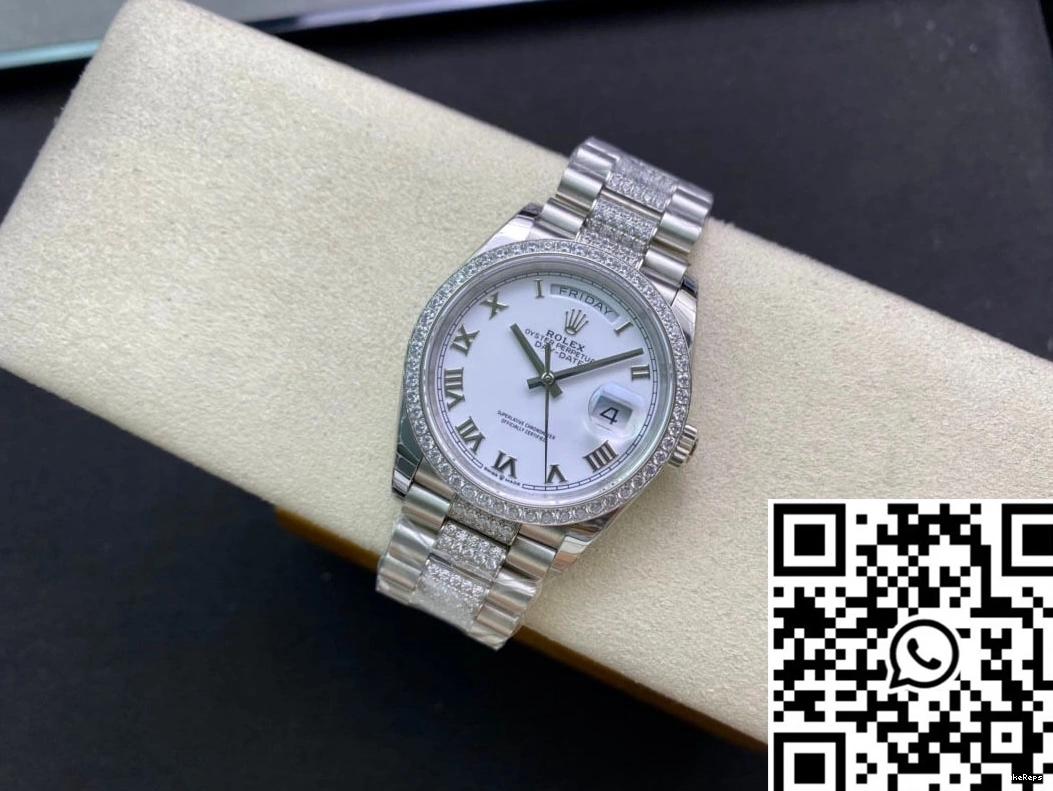 M128349RBR-0026 Diamond-Set EW Factory Date Day Rolex Bezel 1212